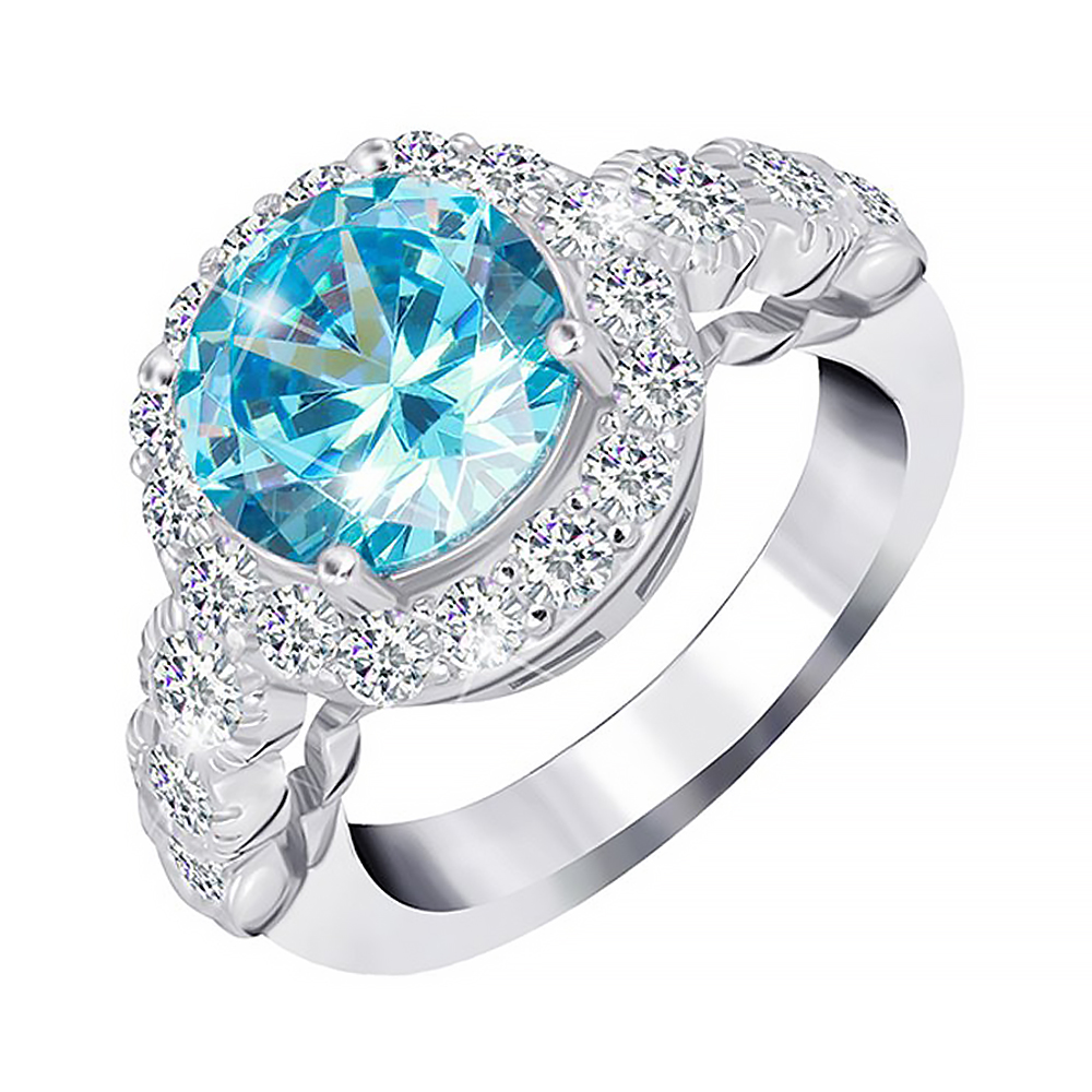 ROZETKA | Кольцо из серебра с фианитами 000025467 19.5 размера. Цена ...