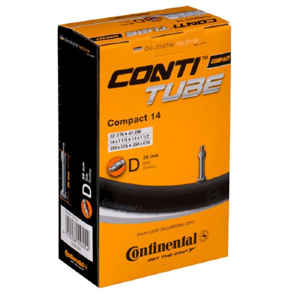 

Велосипедная камера Continental Compact 14" 32-279 / 47-298 RE DV26mm (181081)