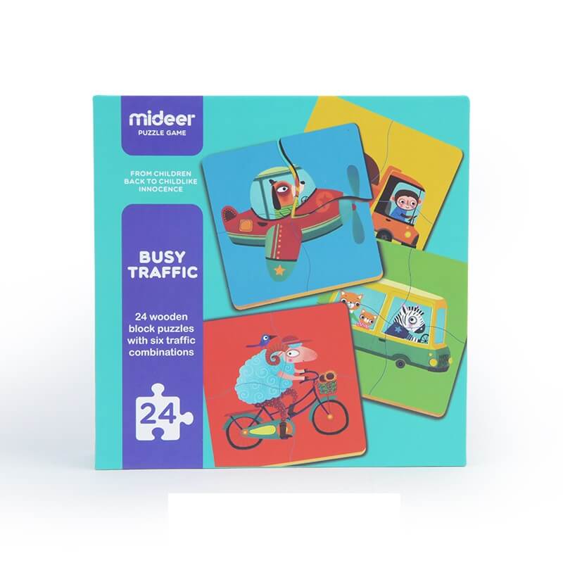 

Деревянный пазл MiDeer Бизи Трафик (MD3037)