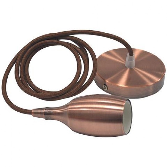 

Светильник подвесной HOROZ Electric "WEBER" E27 медь 021-008-0001