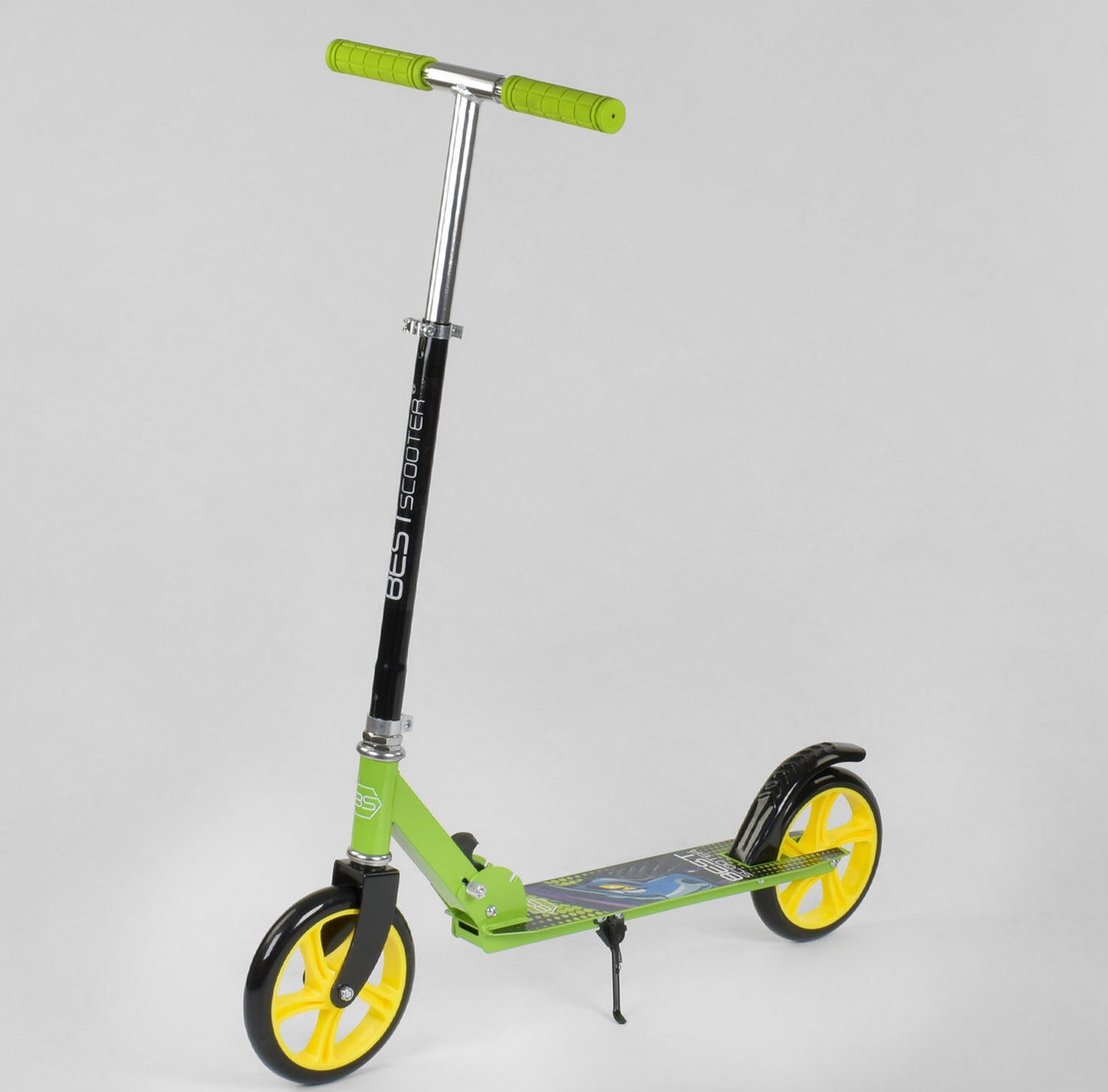 

Самокат двухколесный Best Scooter 53396 салатовый