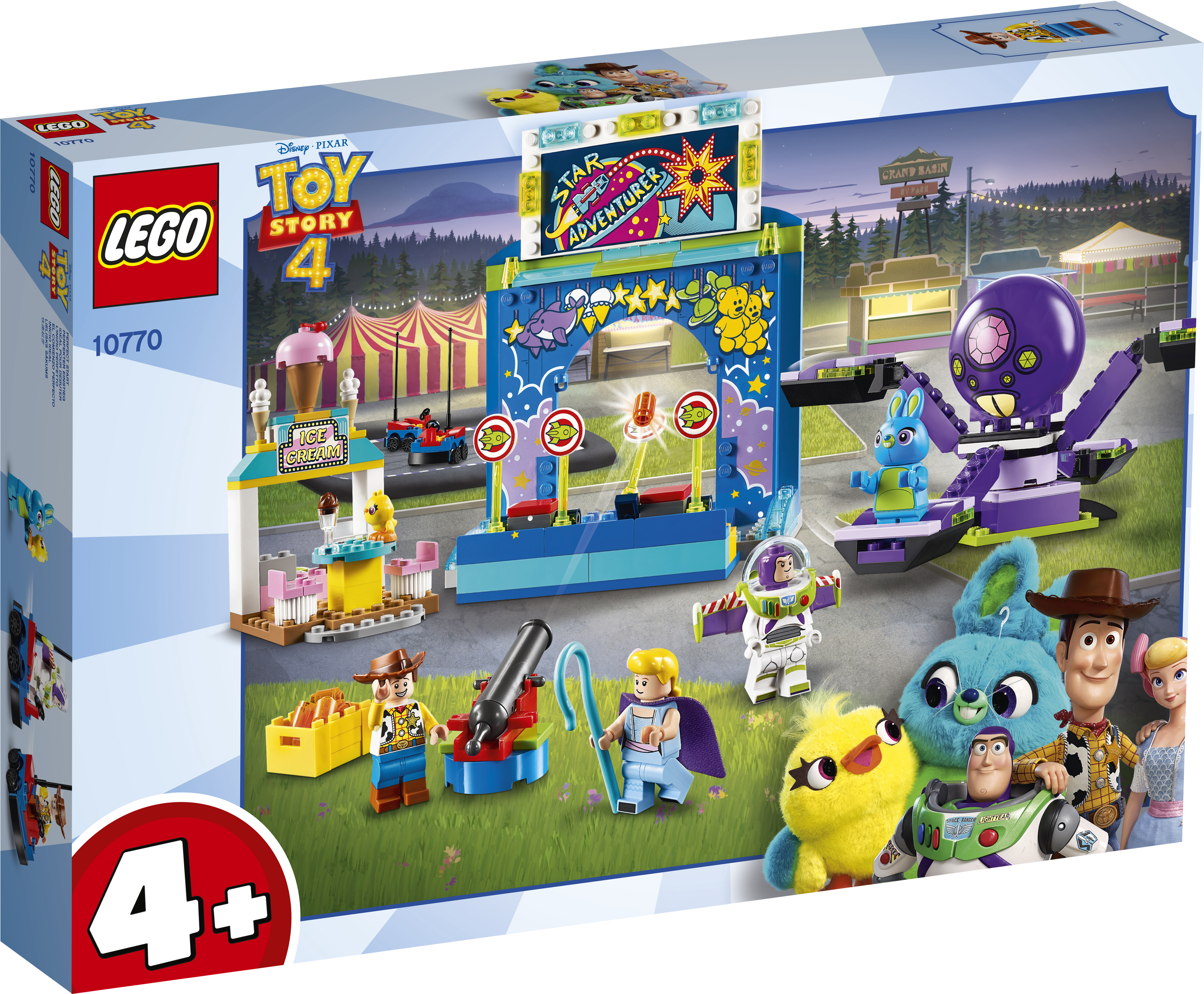 

Конструктор LEGO Juniors Toy Story 4 Парк аттракционов Базза и Вуди 230 деталей (10770)