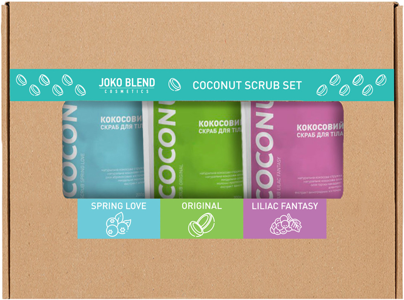 Акция на Набор Joko Blend Coconut Body Scrub Set of 3 (4823099501328) от Rozetka UA