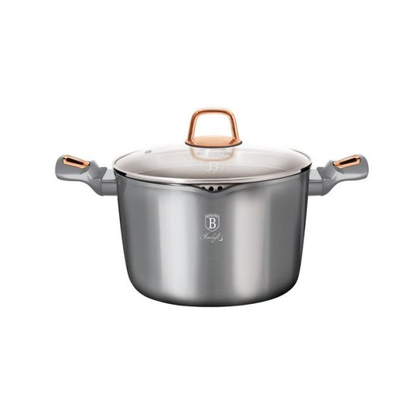 

Кастрюля с крышкой Berlinger Haus Moonlight Edition 6 л Алюминий BH-6015