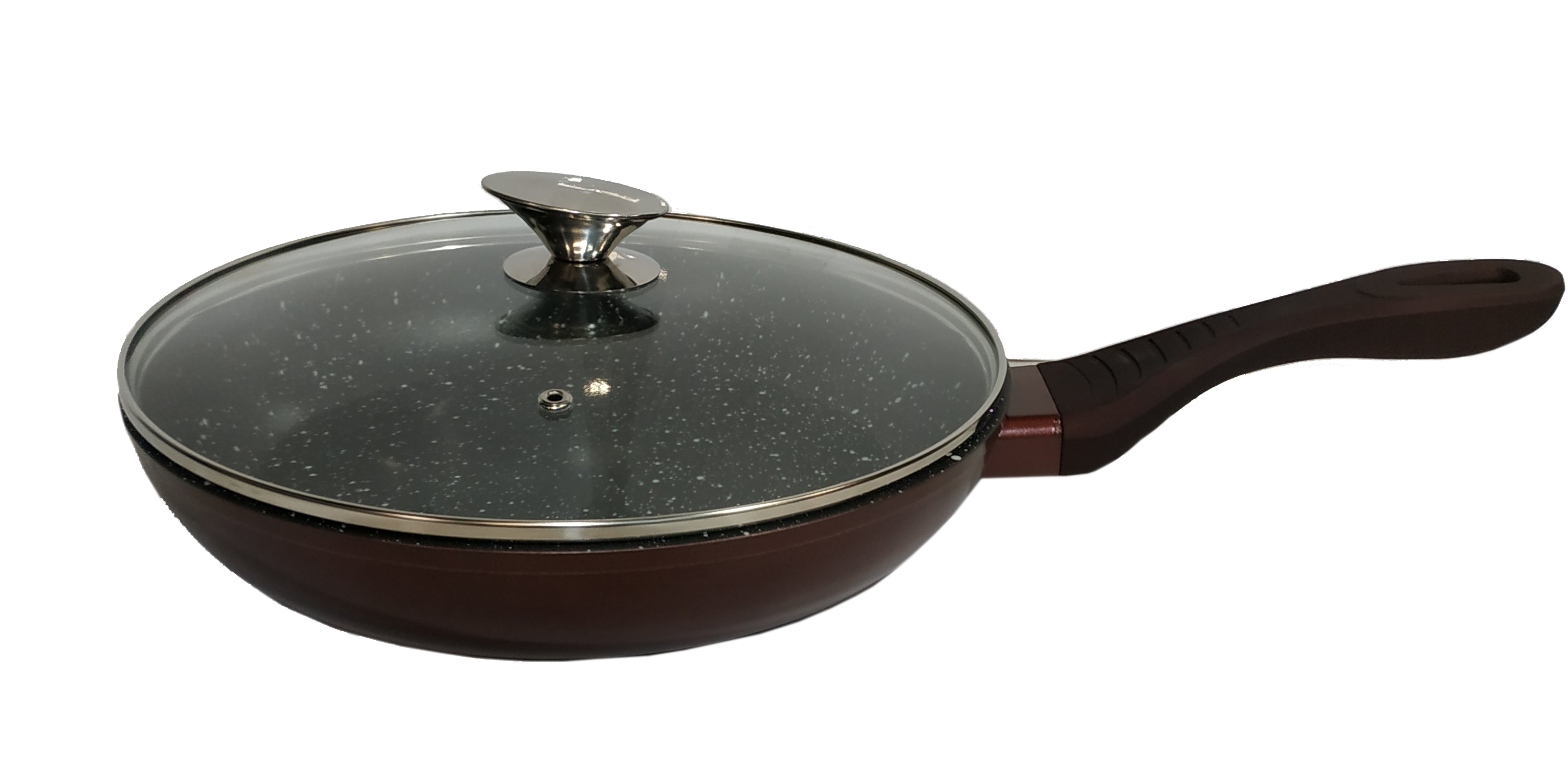 

Сковорода Zurrichberg с крышкой D28 см Кованный алюминий ZBP-7031L Burgundy