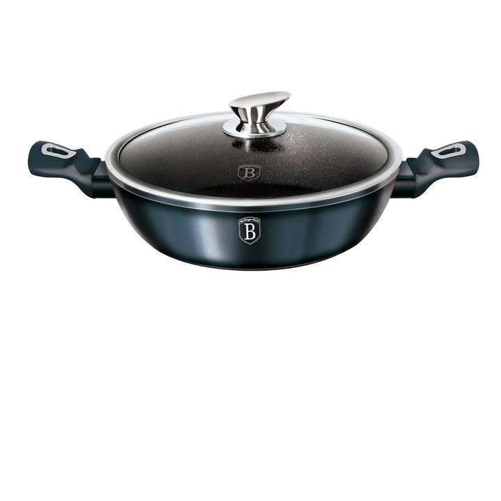 

Сотейник Berlinger Haus Aquamarine Metallic Line D24 х 6.5 см обьем 2,3 мл алюминий BH-1877