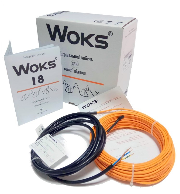 

Теплый пол под плитку Woks 18/2,0м²/370Вт/20м