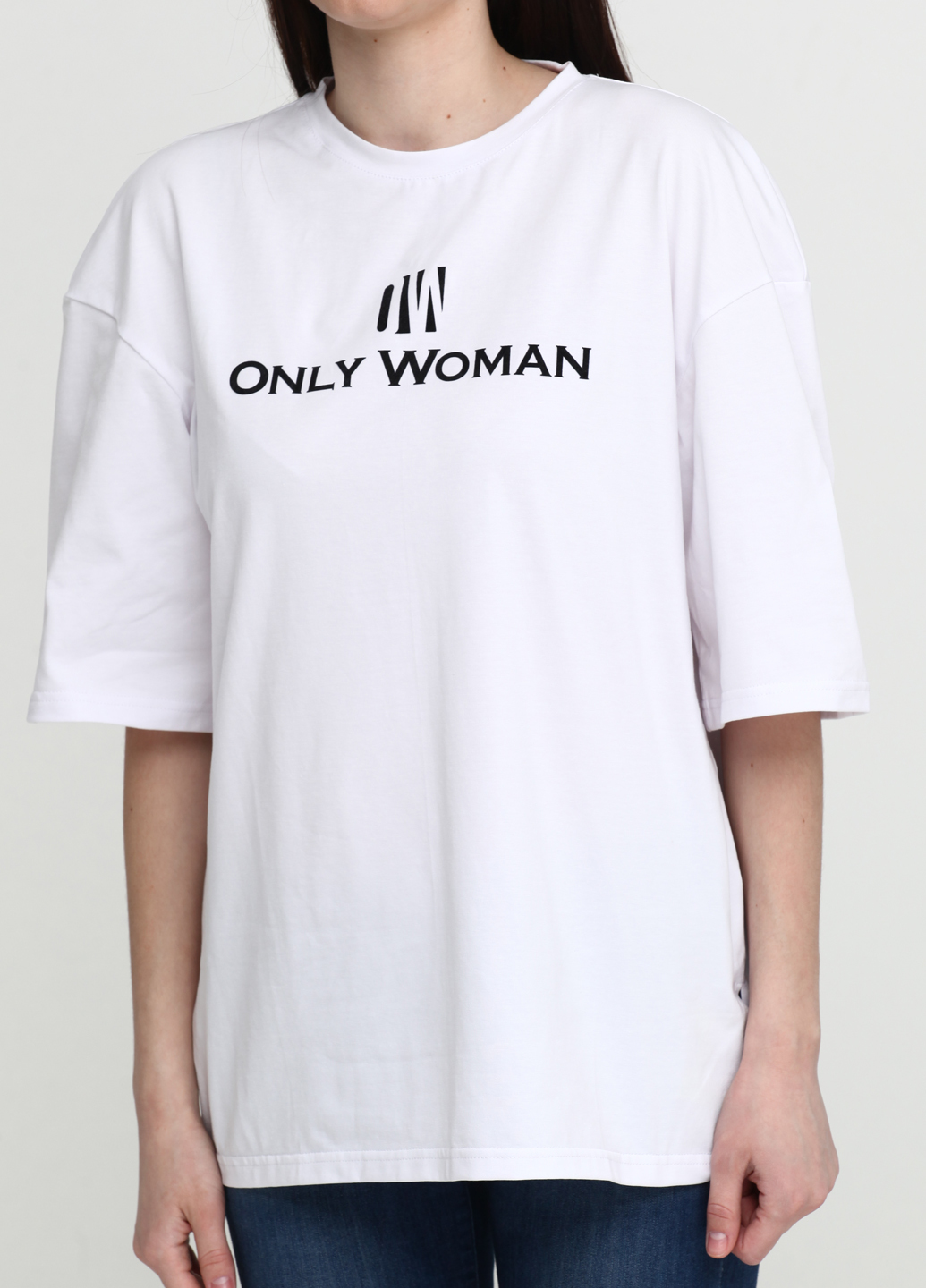 

Футболка "Only Women" (94-TSH-3-02-B-white/N+L-front-S-M)