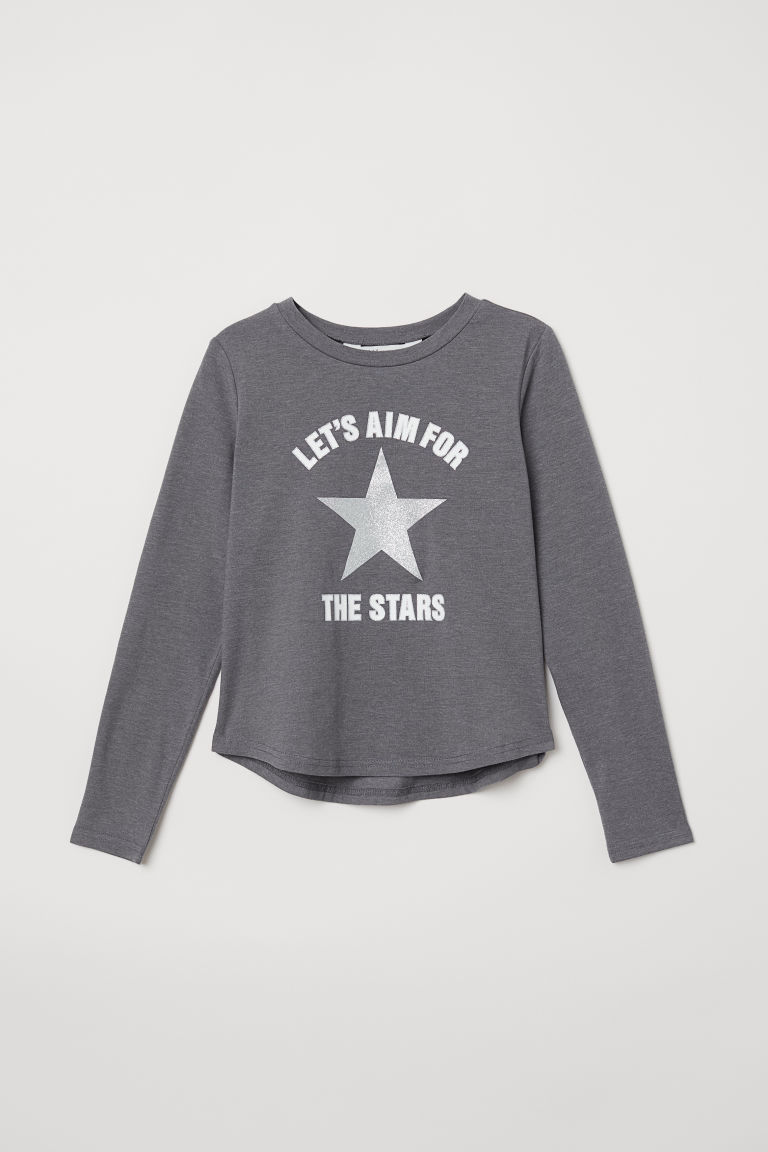 

Футболка с длинными рукавами H&M N0028 134-140 см Темно-серый (P-100062)