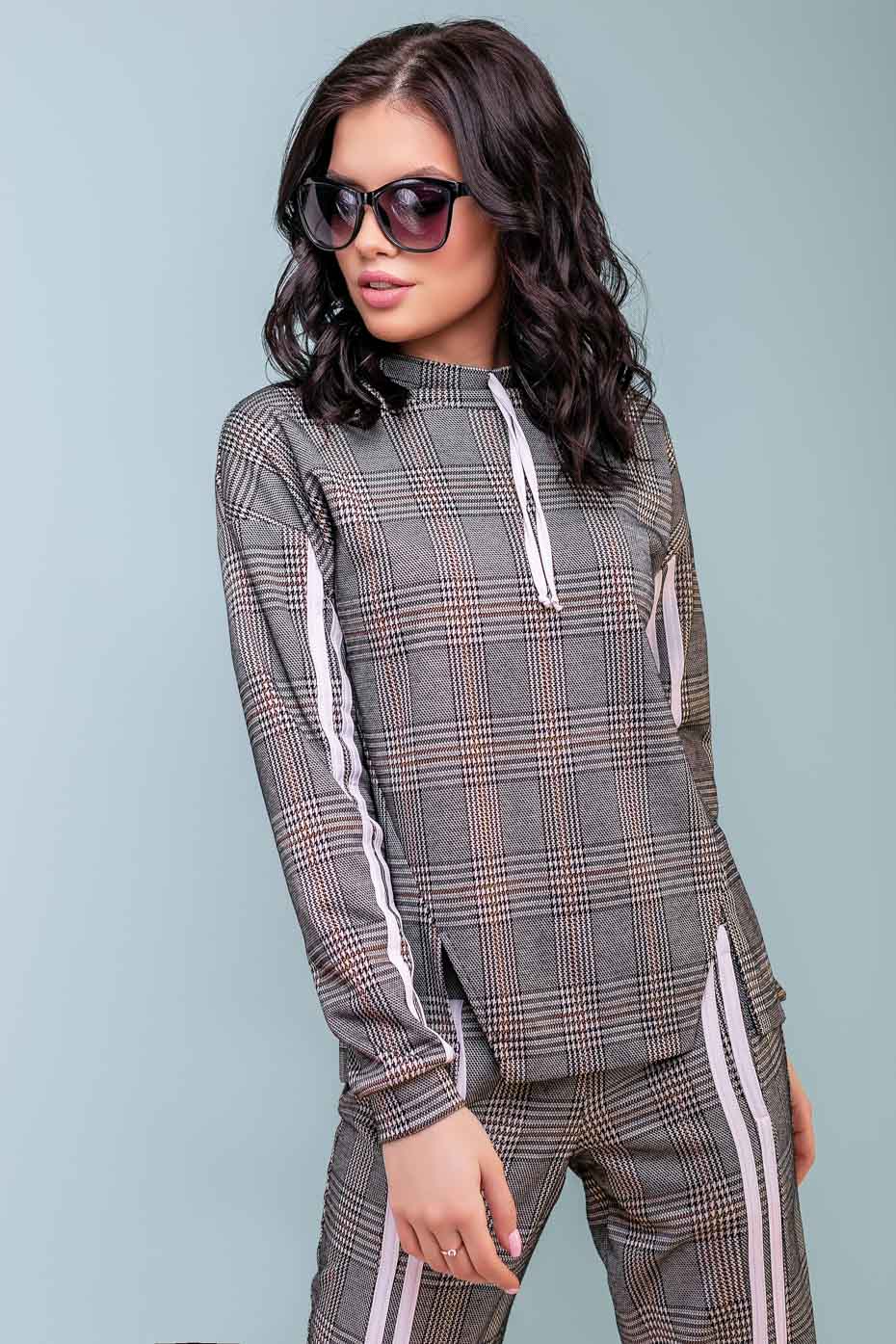 

Костюм 1085.3195 Seventeen XL коричневая клетка с белым