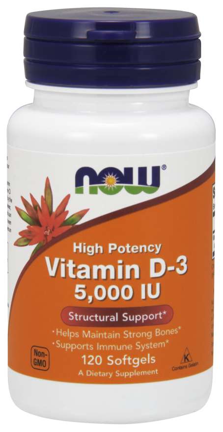 

Витамины NOW Vitamin D-3 5000 IU 120 капс Без вкуса (2151f51)