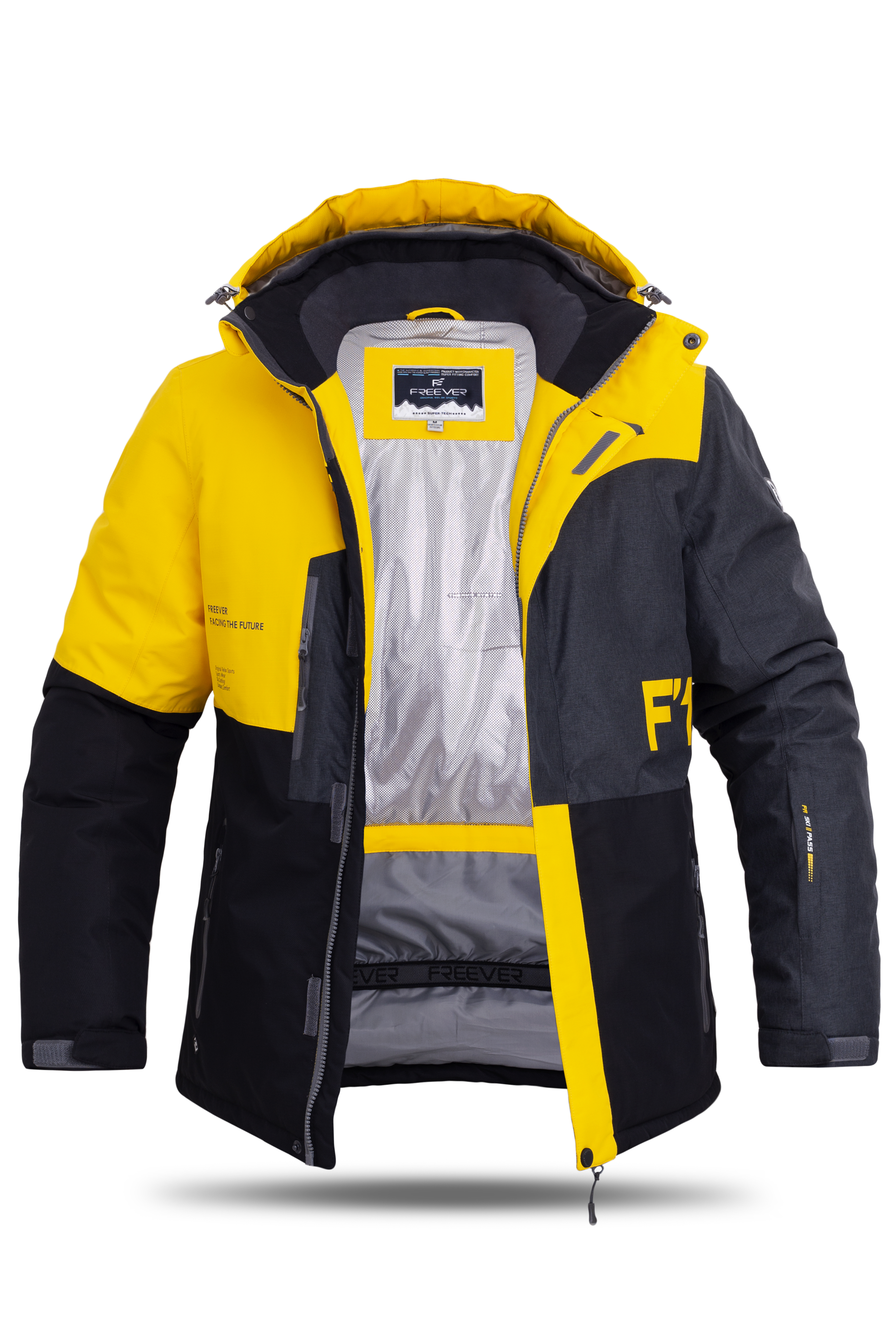 

Горнолыжная куртка мужская Freever GF 11722 желтая 3XL