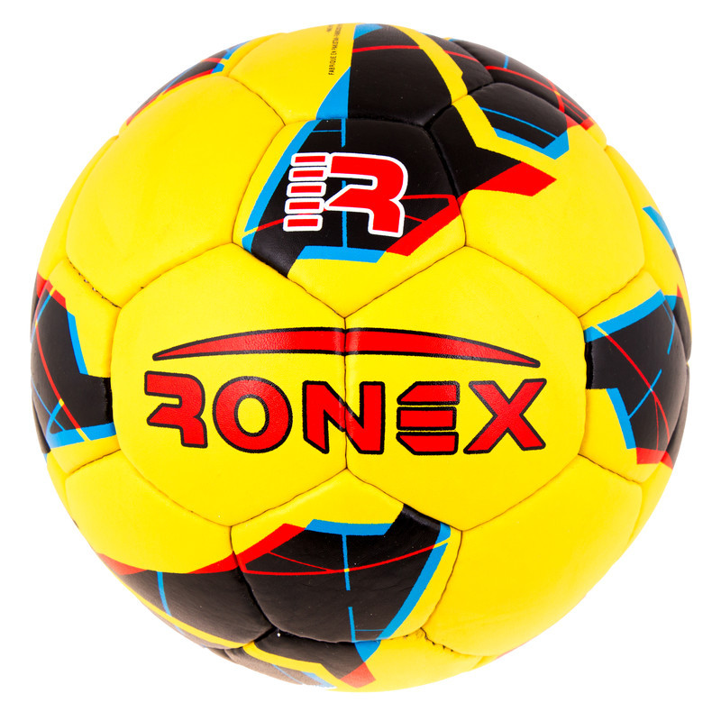 

Мяч футбольный 5 размер для улицы и тренировок Ronex DXN Искусственная кожа Ручная сшивка Желтый (СМИ RX-J2Y2)