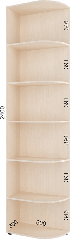 

Консоль прямая Феникс FM002168 240 x 30 x 60 см Венге светлый
