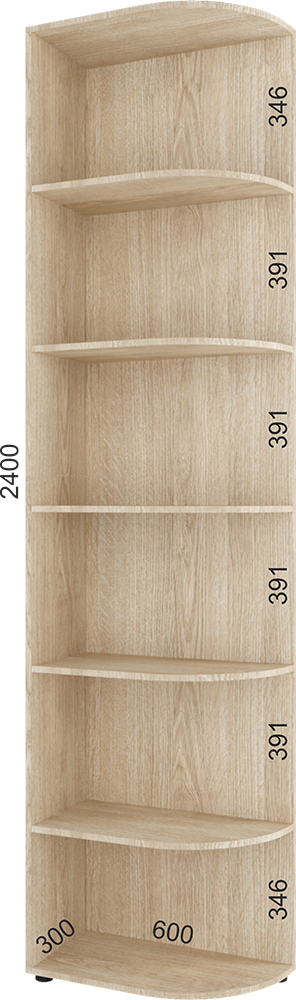 

Консоль прямая Феникс FM003283 240 x 30 x 60 см Дуб сонома