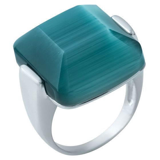 

Серебряное кольцо SilverLine с кошачим глазом 18 размер