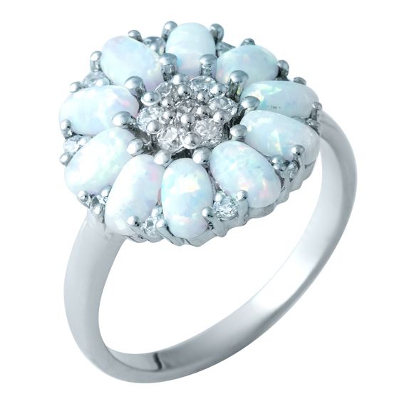 

Серебряное кольцо SilverLine с опалом 0.889ct 18.5 размер