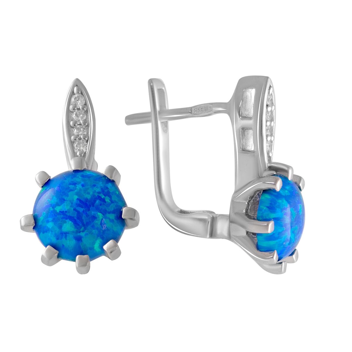 

Серебряные серьги SilverLine с опалом