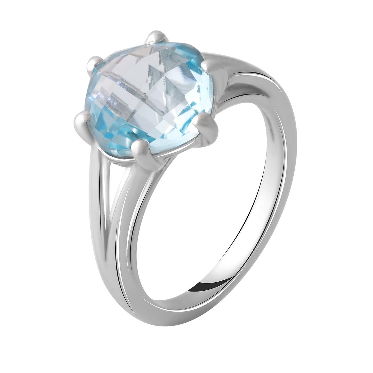 

Серебряное кольцо SilverLine с натуральным топазом 4.46ct 17.5 размер