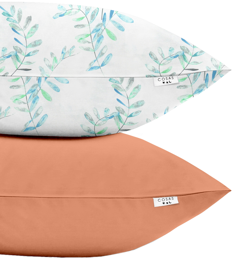 

Набор наволочек Cosas FoliageMint Terrakot 50х70 2 шт (SetPillow_FoliageMint_Terrakot_50х70)