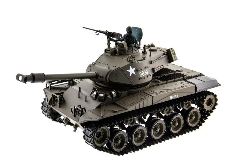

Танк на радиоуправлении 1:16 Heng Long Bulldog M41A3 с пневмопушкой и и/к боем (Upgrade)