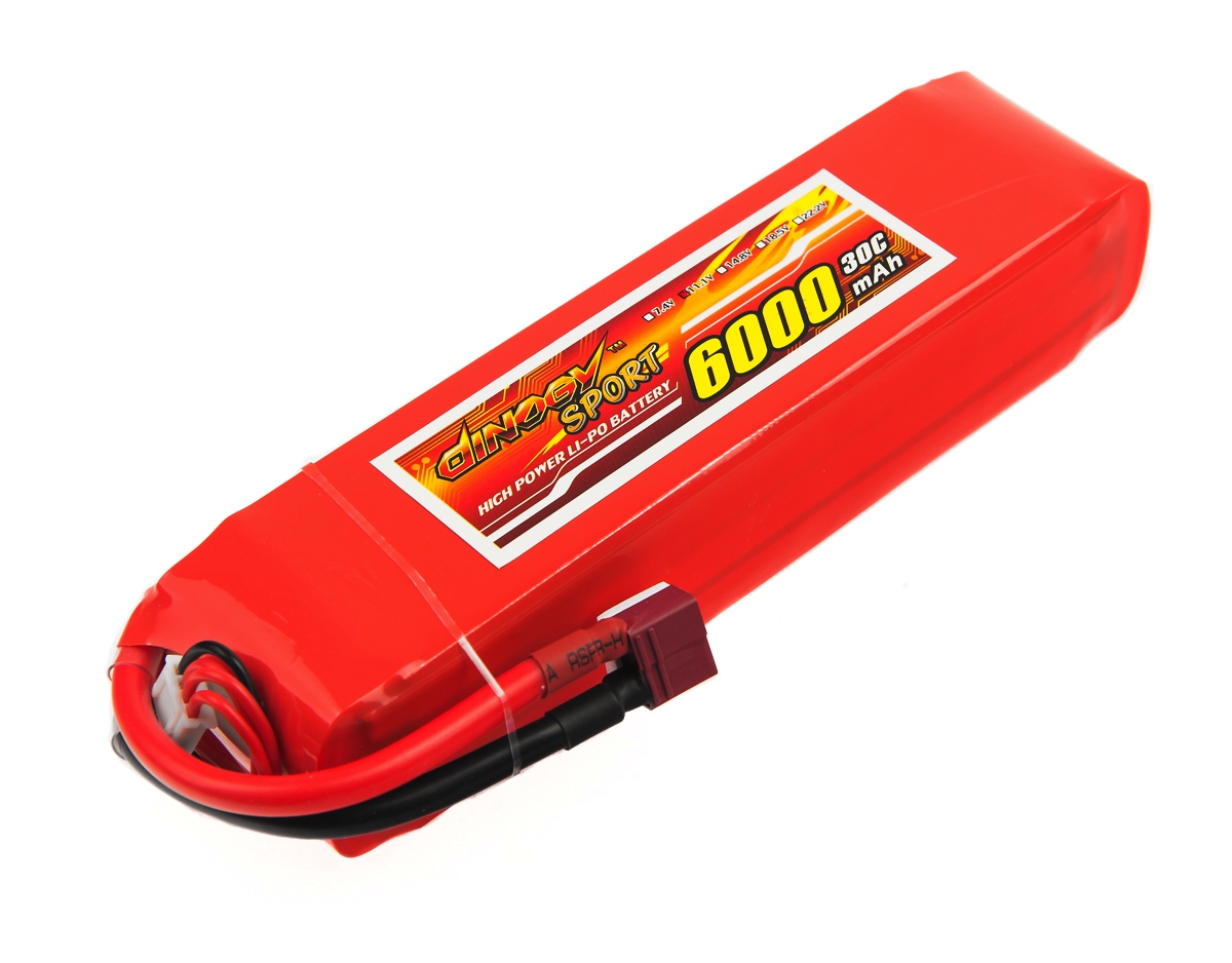 

Аккумулятор Dinogy Li-Pol 6000mAh 11.1V 3S 30C 34x47x169мм T-Plug