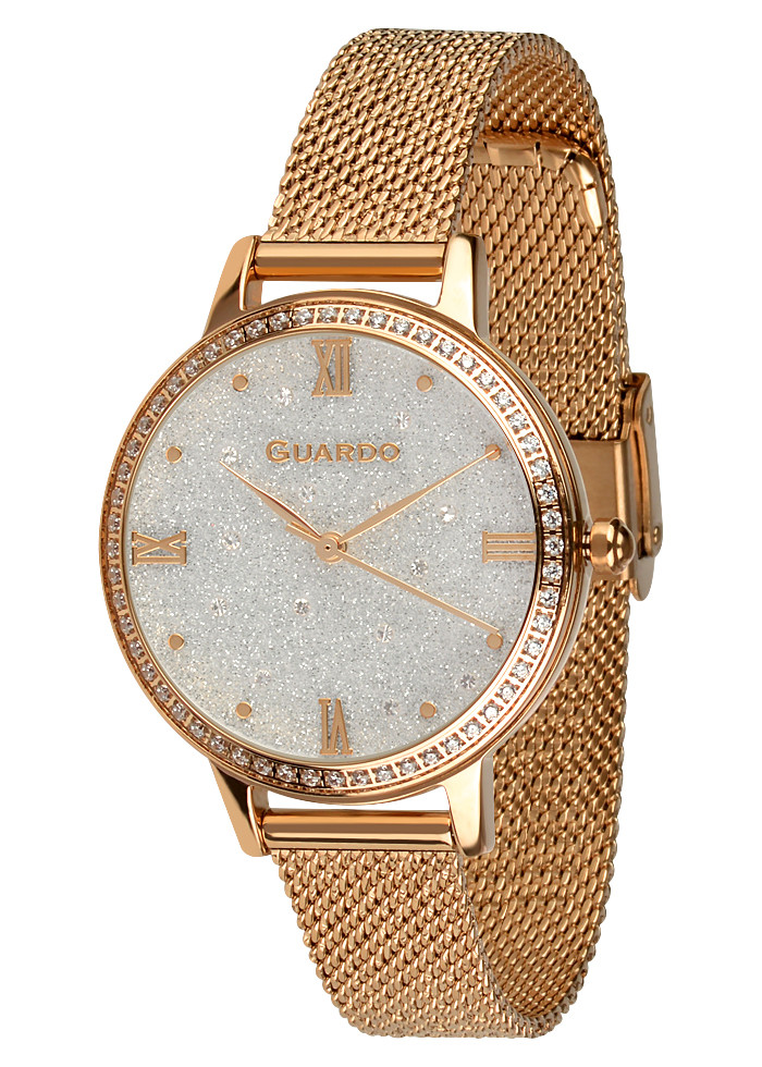 

Часы женские Guardo B01340-5 розовое золото