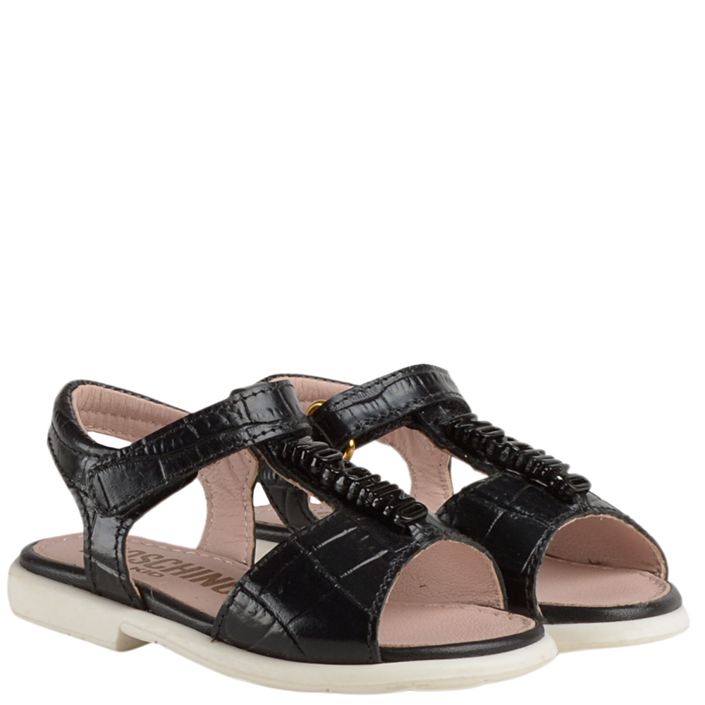 

Босоножки Moschino 25424 черные с тиснением 20 черный