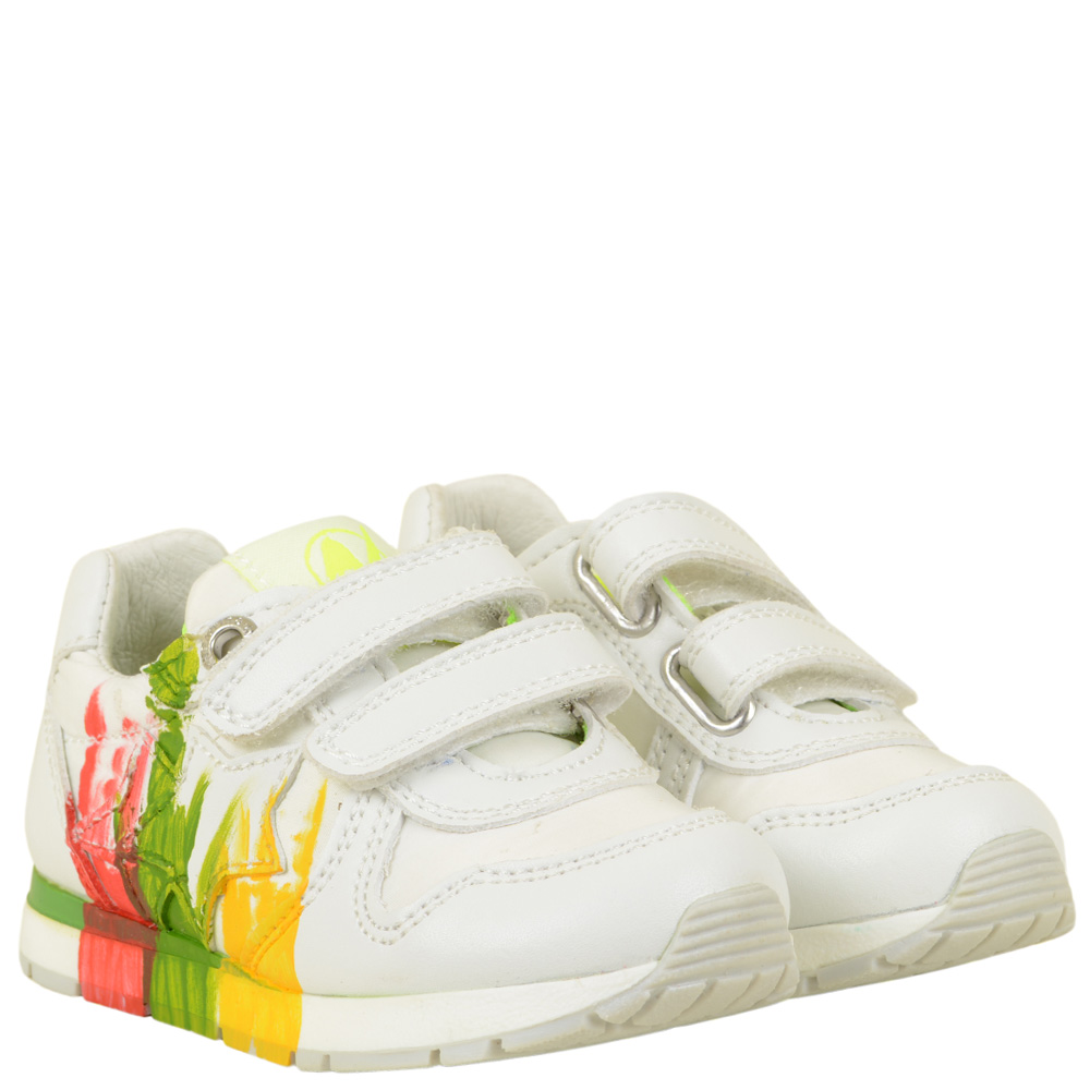 

Кроссовки Naturino Parker vl bianco-mul boy 1 21 белый