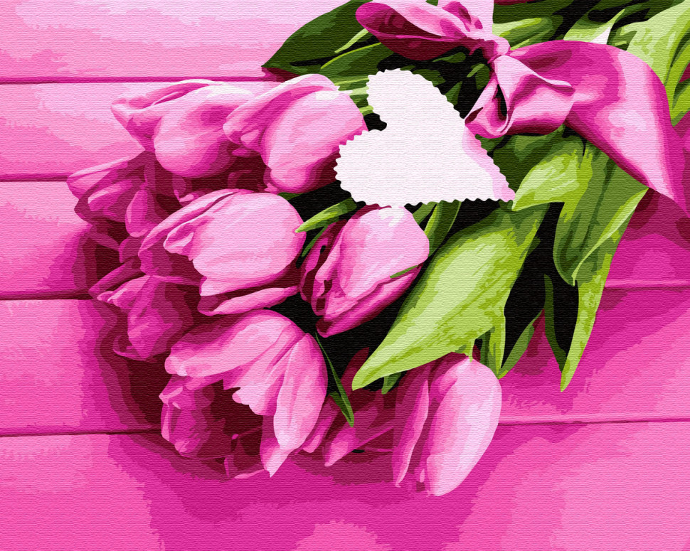 

Картина по номерам. Brushme "Тюльпаны для любимой" GX32480