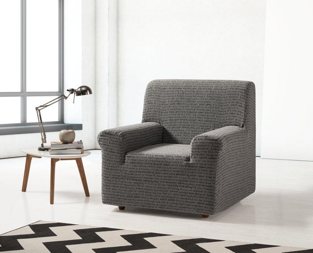 

Чехол натяжной на креcло Летрас Zebra Textile Серый