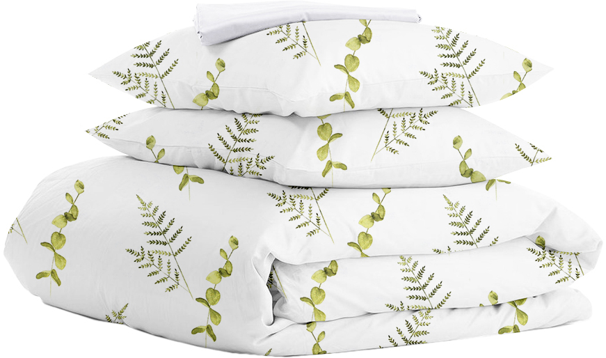 

Комплект постельного белья Cosas Foliage Green El140-White 180х220 (Foliage_Green_El140-White_180)