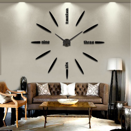 

Настенные 3d часы Timelike SUN 130см Black