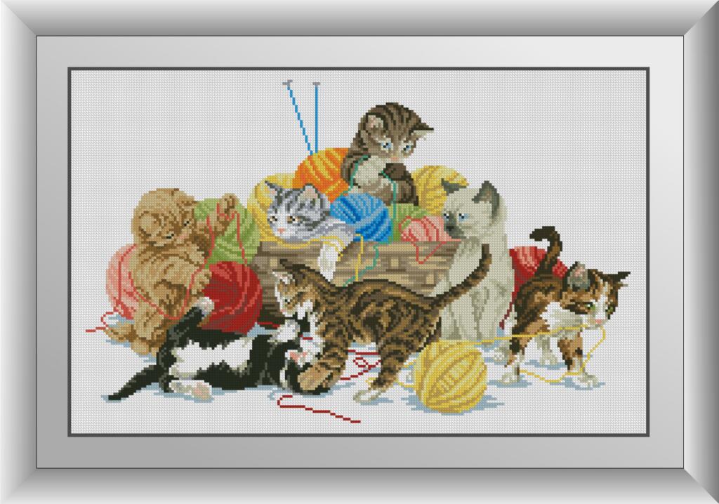 

Набор алмазной живописи Dream Art Помощники (котята)