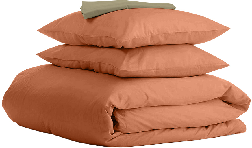 

Комплект постельного белья Cosas Ranfors Terrakot Olive 160х220х2