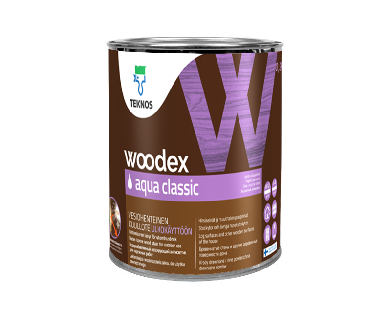 

Лазурь-лак антисептический TEKNOS WOODEX AQUA CLASSIC для древесины 2,7л