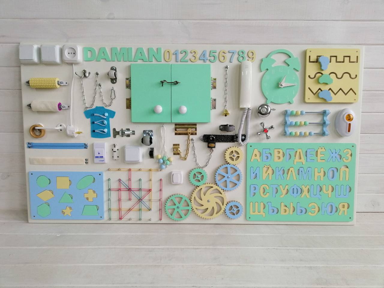 

Бізіборд Smart Kids 70*130 Музикальний зі світлом