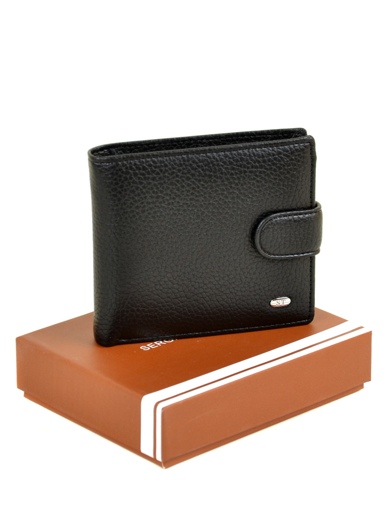 

Мужской кожаный кошелек ST 28335 black