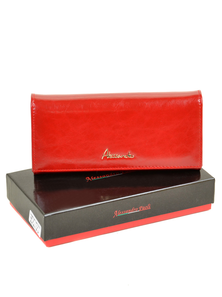 

Женский кожаный кошелек ALESSANDRO PAOLI 29308 red