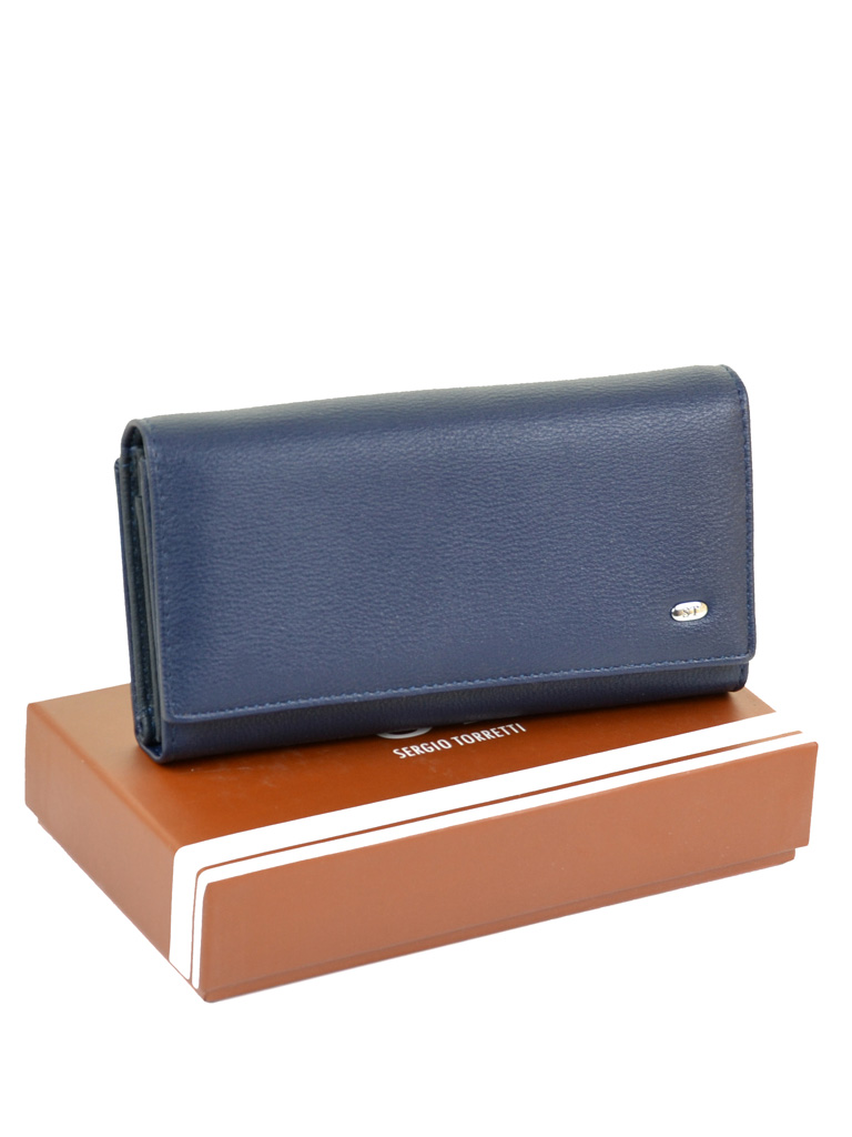 

Женский кожаный кошелек ST 29750 dark-blue