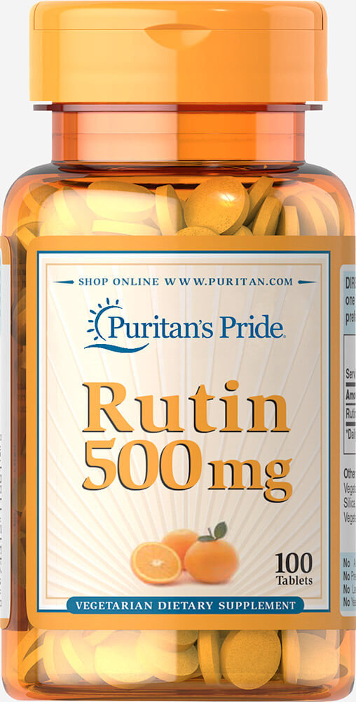 

Давление и кровообращение Puritan's Pride Rutin 500 mg, 100 tabs
