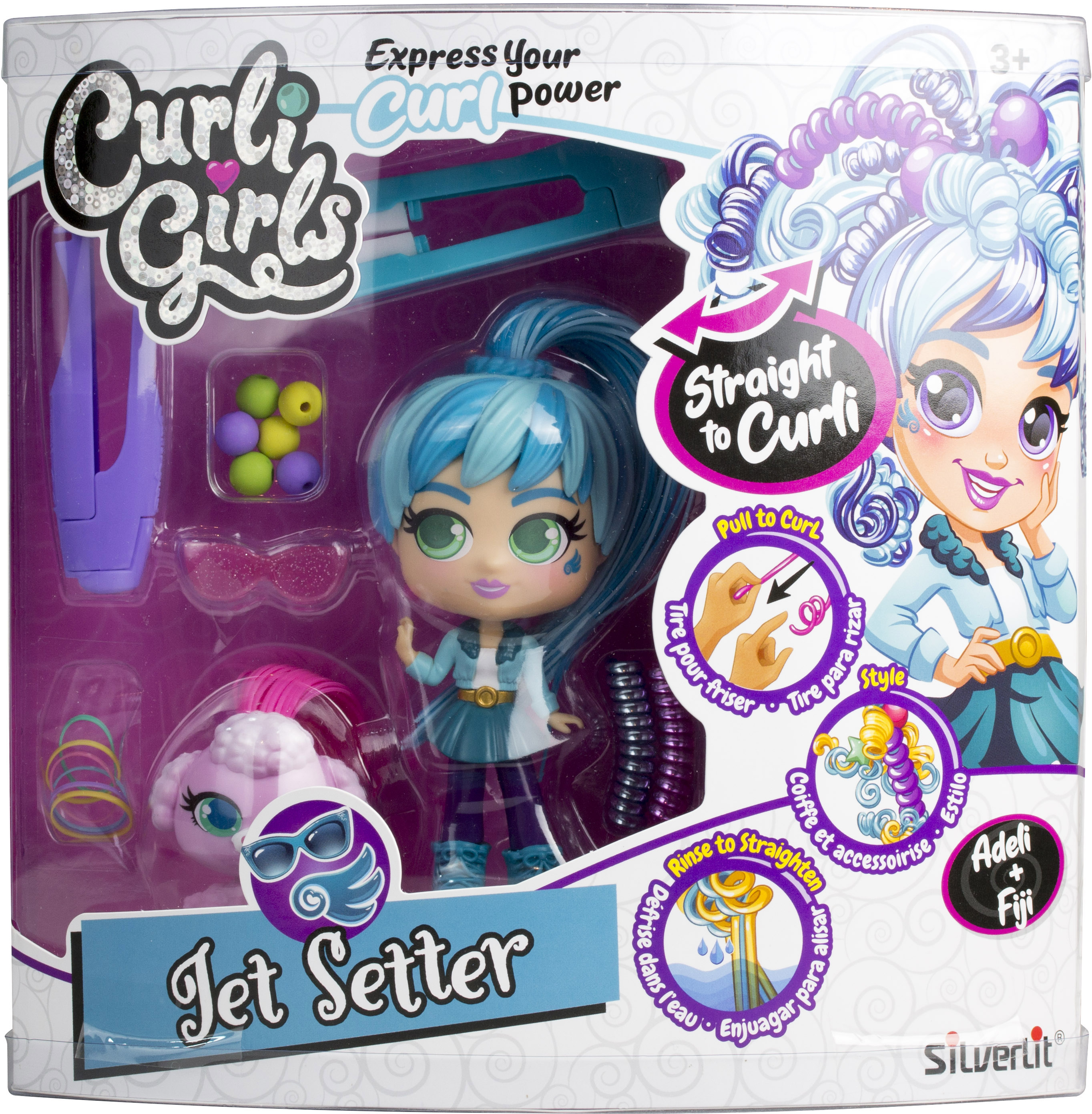 

Игровой набор с куклой и питомцем Curligirls Путешественница Адэли и Фиджи (82096)