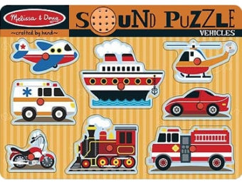 

Пазлы Melissa&doug Звуковой пазл Транспорт (MD725)