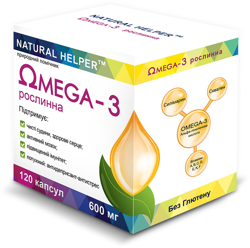 

Капсулы растительные Natural Helper Omega 3 Природный помощник