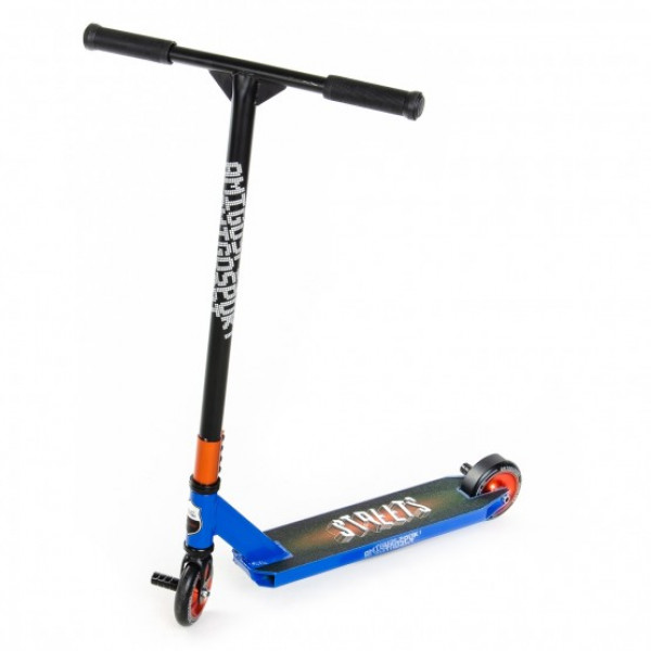 

Трюковый самокат STREET SUPER Explore с пегами, Синий