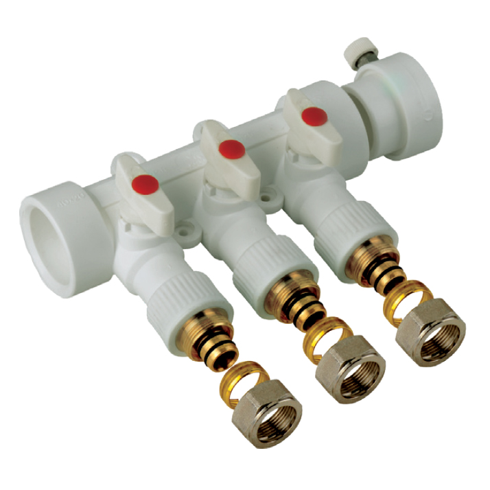 

Коллектор распределительный 3-way с фитингом (40x20) (K0191.PRO) KP2556