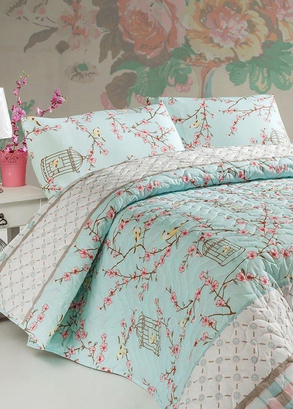 

Покрывало Eponj Home Birdcage 160 х 220 см + Наволочка 50 х 70 см