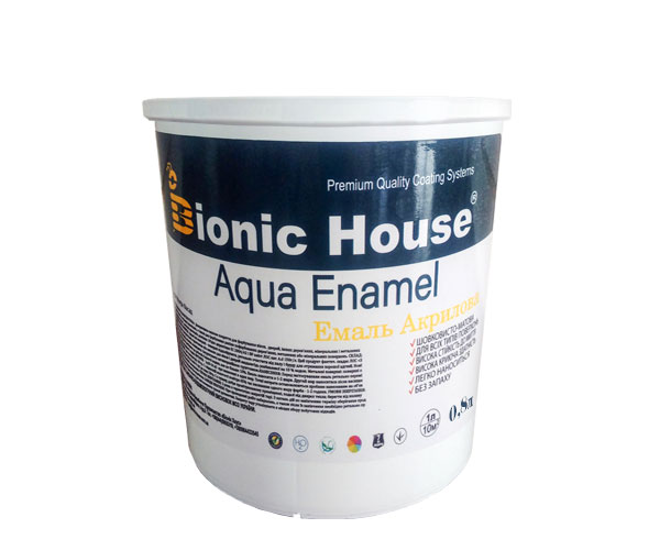 

Краска-эмаль для дерева Bionic-House Aqua Enamel 0,8 л Белый