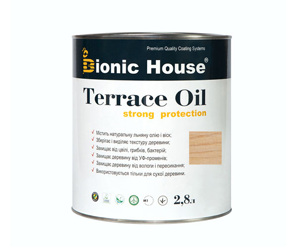 

Масло для терасс Bionic-House 2,8л Белый