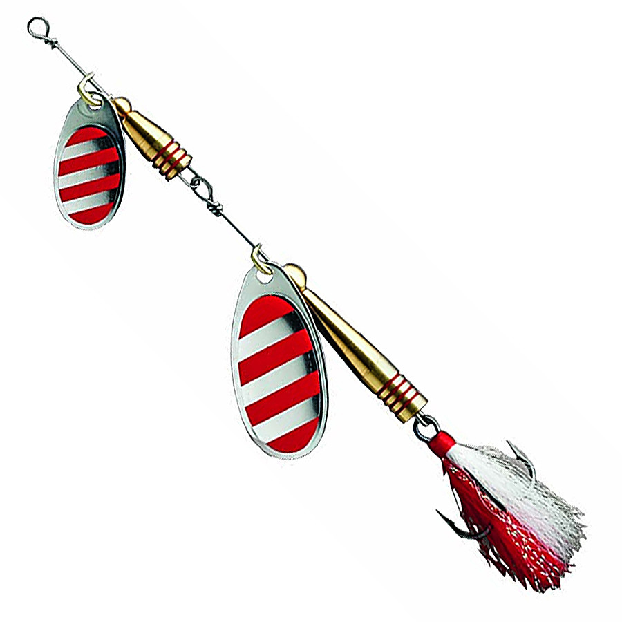 Блесна DAM Effzett Tandem Dressed Spinner с бородкой 14 г Stripe ...